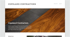 Desktop Screenshot of copelandcontractors.com