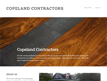 Tablet Screenshot of copelandcontractors.com
